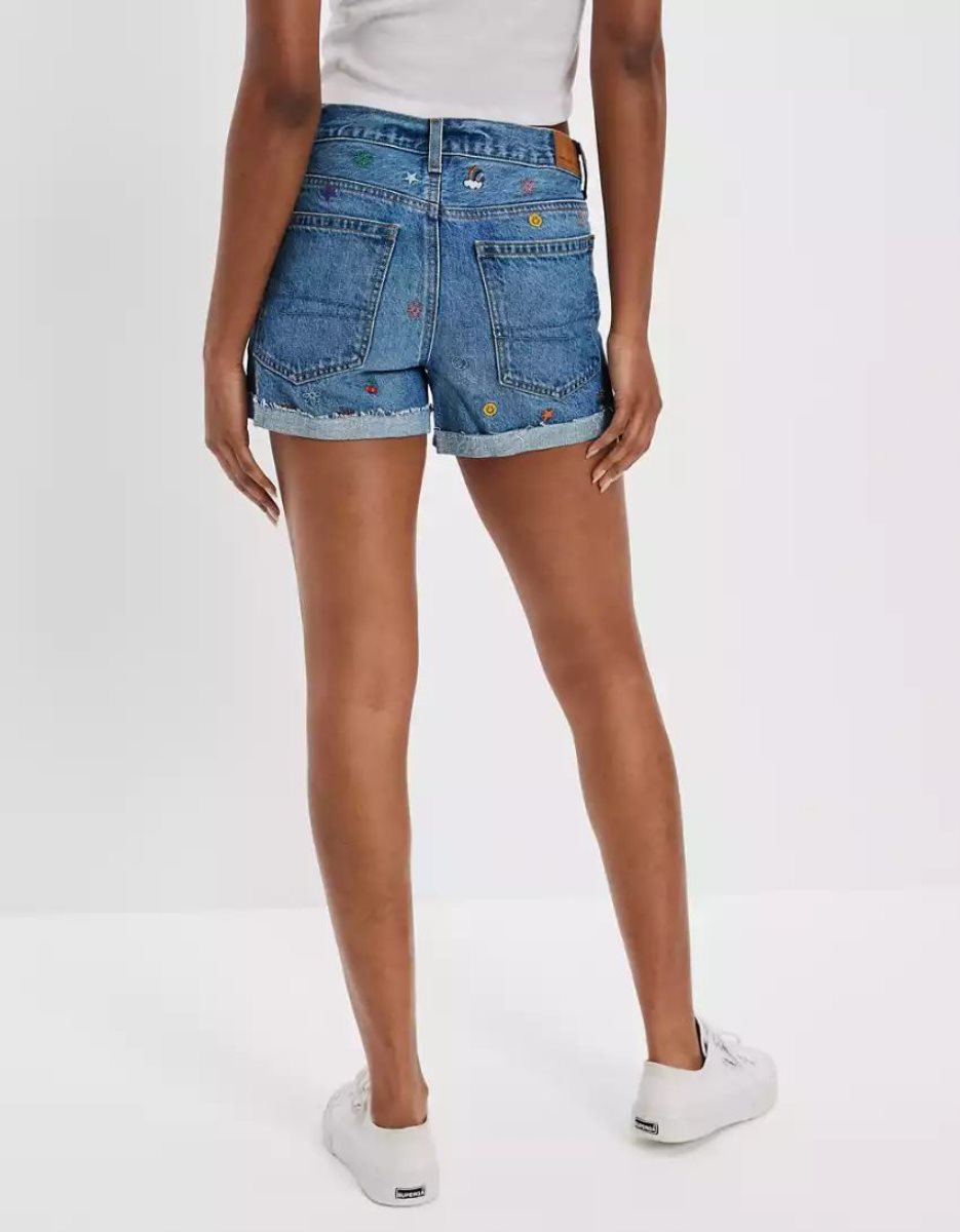 Shorts American Eagle AE Denim '90s Boyfriend Indigo Femme | TEX-39264485